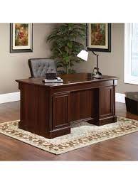 Due to the mass production process, this item may have imperfections. Sauder Palladia Executive Desk Cherry Office Depot