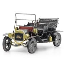 Fascinations Metal Earth 1908 Ford Model T Dark Green 3d Steel Diy Model Kit Metal Model Kits Model T Metal Models