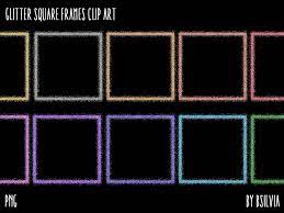 Glitter Square Frames Clipart Transparent Png Gold Glitter Etsy Frame Clipart Clip Art Square Frames