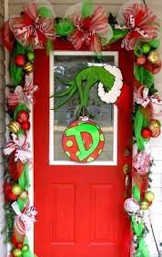 Visiting Whoville And The Grinch Office Christmas Decorations Holiday Door Decorations Christmas Door Decorations