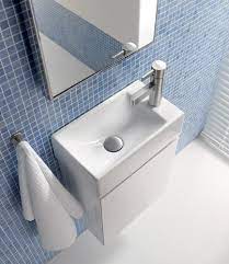 Waschtisch mit unterschrank für das gäste wc zu kaufen. Keramag Gastebad Die Streng Geometrische Formgebung Der Waschtische Und Badmobel Von Xeno Prasentiert Ein Klar Kleines Wc Zimmer Gastebad Waschbecken Gaste Wc