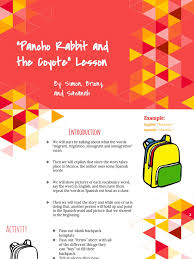 What does quiet your mind and get centered. Pancho Rabbit And The Coyote Immigration Communication