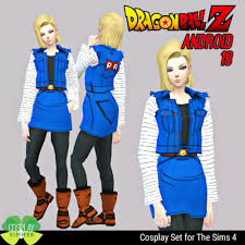 Dragon ball z trunks as a sim. Spring4sims The Best Sims 4 Downloads Cc Finds Android 18 Cosplay Sims 4 Sims