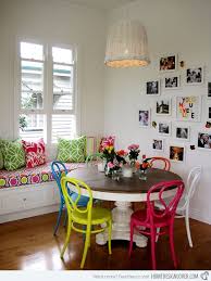 dining sets with multi colored chairs