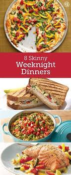 8 Skinny Weeknight Dinners Recipes Healthy Dinner Recipes No Calorie Foods