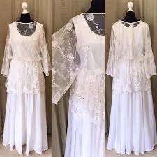 Stunning Original 1970s Boho Wedding Dress Available From Vintagelanebridal Wedding Dresses Vintage Boho Wedding Dress Lace Vintage Wedding Dress Boho