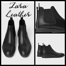 Complete your outfit with practical and stylish men´s boots at zara online. Zara Shoes Zara Mens Black Leather Ankle Boots Size 3 Poshmark