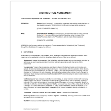 Distribution Agreement By Business In A Box Business Management Business Proposal Sales And Marketing