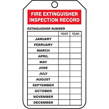 A fire extinguisher inspection is a way to check your fire extinguishers to make sure that obvious damage such as broken piping, clogged nozzles, rust, leaking, and so on should all be logged, and. Printable Fire Extinguisher Inspection Tags Free Vector N Clip Art