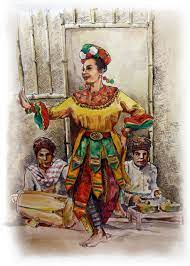 Jatmika Sketch Drawing Tari Topeng Betawi Seni Kuda Ilustrasi Wallpaper Kartun