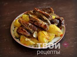 свинина с картошкой в духовке пошаговый рецепт с фото Rebryshki S Kartoshkoj V Duhovke Recept Rebryshki Eda Kartofelnye Blyuda