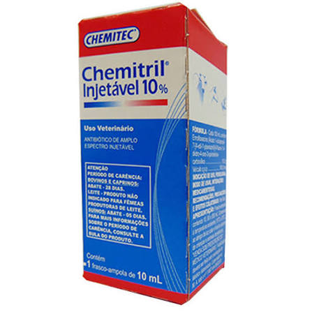 CHEMITRIL 10% INJETAVEL - 10ML