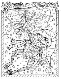 Frog Printable Coloring Page Christmas Mistle Toad Coloring Etsy Christmas Coloring Sheets Frog Coloring Pages Christmas Coloring Pages