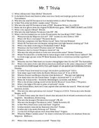 Rd.com knowledge facts there's a lot to love about halloween—halloween party games, the best halloween movies, dressing. Fun Random Trivia Questions And Answers By Mr Trainor S Social Studies Shop