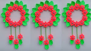 Diy Paper Craft Ideas Easy Wall Hanging Room Decoration Ideas Wast In 2020 Wall Hanging Crafts Paper Crafts Paper Crafts Diy