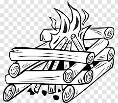 Check spelling or type a new query. Campfire Bonfire Clip Art White Woodlogblackandwhite Transparent Png