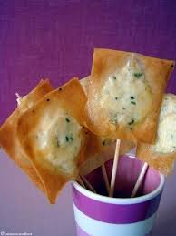 Sucette Feuille De Brick Chevre Aromates Recette Apero Facile Recette Recettes De Cuisine