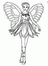 New, printable coloring pages with barbie doll, her boyfriend ken, some friends, and numerous pets are here for you! Barbie Fairy Princess Coloring Pages Coloring Home