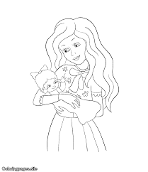 Print this coloring page (it'll print full page) save on pinterest. Princess Mom Holding A Baby Coloring Page Princess Coloring Pages Online Coloring For Kids Baby Coloring Pages