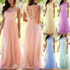 Every wedding is a unique celebration, so as you consider your options for wedding guest dresses, it's helpful to think about the details of the wedding you're attending. Women Fashion Elegant Bridesmaid Dresses Wedding Guest Dress Summer Lace Applique Party Dress Boho Style Floor Length Long Dress Ladies Prom Dress Plus Size S 5xl Wish