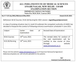 Due to certain logistical inconveniences we were not able to hold the msc in economics entrance exam as previously planned. Aiims Bsc Nursing 2021 Exam Postponed Dates Eligibility Syllabus