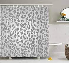 5 out of 5 stars. Amazon Com Ansote Grey Shower Curtain Leopard Print Animal Gray Pattern Snow Cheetah Cute Waterproof Fabric Bathroom Shower Curtain Machine Washable Beautiful 72x78 Inch Polyester Bath Curtains Bathroom Decor Home Kitchen
