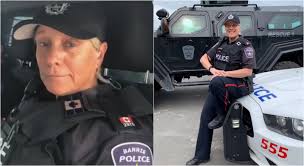 Barrie police seek sears shopper who took cellphone pics of woman simcoe.com barrie police have released a photo of a man suspected of taking cellphone pictures in sears april 4. Police Officer Breaks Down Signing Off For Final Shift Before Retirement Ctv News