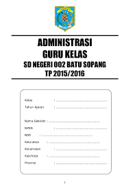 Maybe you would like to learn more about one of these? Doc Administrasi Guru Wali Kelas Sd Mi Lengkap Febri Subagio Academia Edu