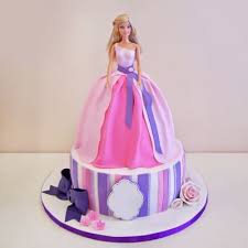 Discuss with us her favourite princess doll and make it a memorable one. Order Pretty Pink Barbie Fondant Cake 2 5 Kg Online At Best Price Free Delivery Igp Cakes