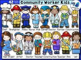 You can look up an online course for. Community Worker Kids Clip Art Set 42 Graphics Community Workers Preschool Community Helpers Theme Community Helpers Theme