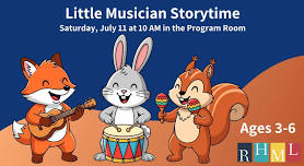 Little Musician Storytime – Ages 3-6