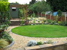 Gravel Path With Granite Sett Edging Circular Lawn For Pete And Sal Circular Garden Design Circular Lawn Diy Lawn