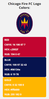 78' — угловые удары — стоянович лука. Chicago Fire Team Colors Hex Rgb Cmyk Pantone Color Codes Of Sports Teams