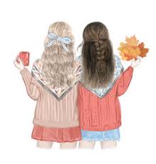 Learn how to draw these two cute, pretty girls step by step easy. Girl Friend Vector Images Over 85 000