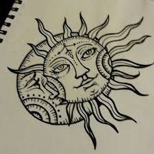 Pin By Ryan Corley On Diy And Crafts Sun Drawing Moon Sun Tattoo Moon Tattoo