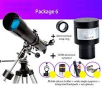 Amazon.com: ARCH Telescopio con prisma erecto de 90°, telescopio para  principiantes, calibre portátil de 3.150 in, longitud focal de 35.433 in,  ...