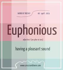 Euphonious Interesting English Words Dictionary Words Words