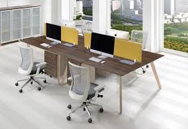 Modern Shared Workstation For 2 Toronto New Used Office Furniture Officestock Modern Office Interiors Furniture Used Office Furniture