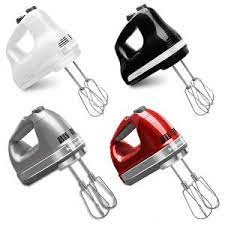Instead, these mixers are held in place by hand when in use. Amazon Com Kitchenaid 5 Speed Ultra Power Hand Mixer Empire Red Home Kitchen