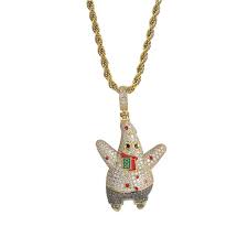 Cartoon Piestar Pendant Necklace 18k Gold Plated Lab Diamond Iced Out Chain Bling Fashion Hip Hop Jewelry Pendant Necklaces Aliexpress Most relevant best selling latest uploads. us 33 99 cartoon piestar pendant necklace 18k gold plated lab diamond iced out chain bling fashion hip hop jewelry pendant necklaces aliexpress