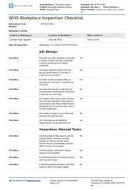 Get Our Image Of Workplace Safety Inspection Checklist Template Inspection Checklist Checklist Template Safety Checklist