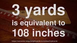 The international yard is legally defined to be equal to exactly 0.9144 meters. 3 Yd To In How Long Is 3 Yards In Inches Convert