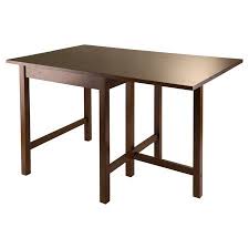 Winsome Wood Lynden Drop Leaf Dining Table Walnut Finish Walmart Com Dining Table Chairs Drop Leaf Table Extendable Dining Table