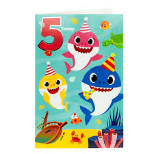 Buy Baby Shark 5th Birthday Card For Gbp 0 99 Card Factory Uk