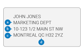 Box, and city, state and zip code. Addressing Mail Accurately Canada Post