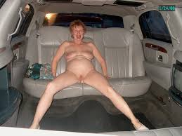 Take semi-nude mature woman to your car and drive