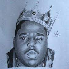 14 cool images of biggie smalls vector. Biggie Smalls Drawing Celebrity Artwork Funny Art Character Design