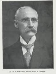Dr George Booth Malone (1845-1922)