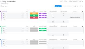 Daily Task Tracker Template Get Stuff Done Monday Com