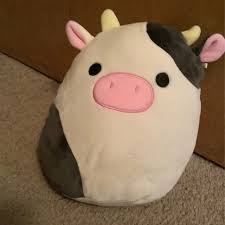 Mine is connor the cow rn a:unvxszg1mzw48xsda7td.jpg. Kellytoy Toys Squishmallow Connor Cow Poshmark